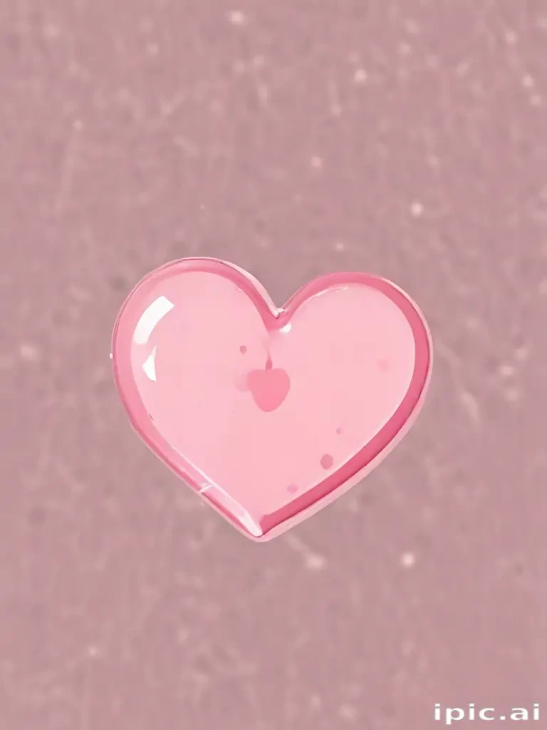 pink heart transparent