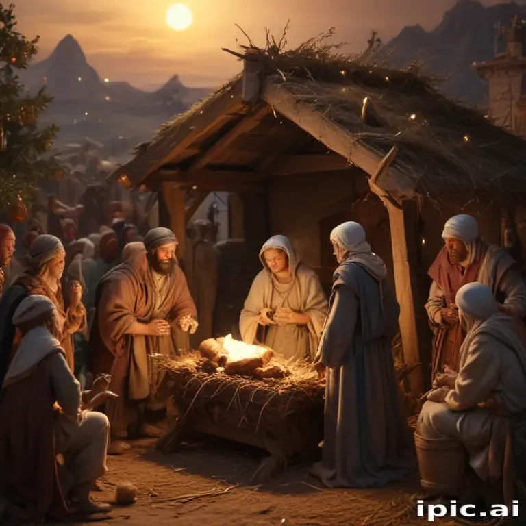 free christmas nativity scene