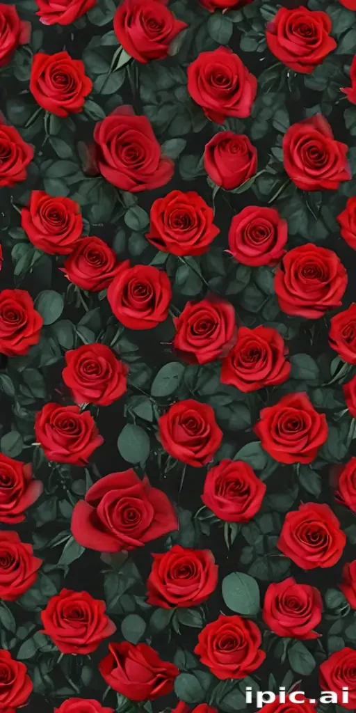 red roses aesthetic