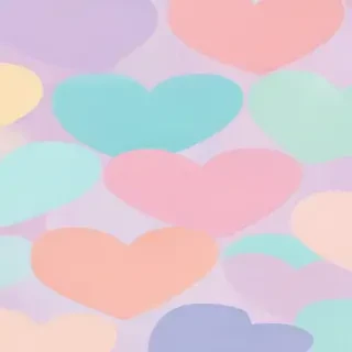 pastel heart wallpaper