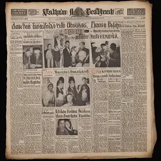 newspaper collage png