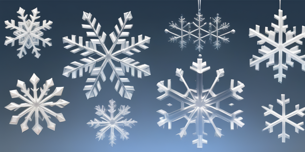 Beautiful Collection of Intricate Snowflake Designs Against a Deep Blue ...