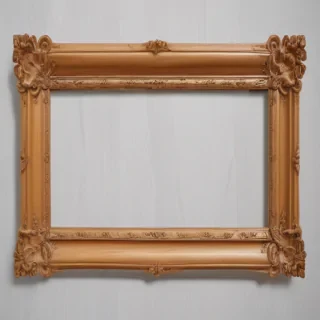 wooden picture frame png