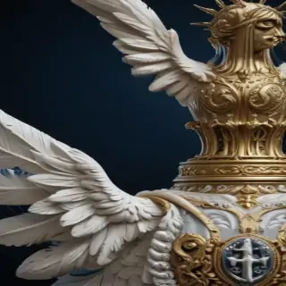 navy background