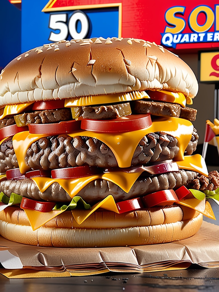 sonic quarter pound double cheeseburger 1.99