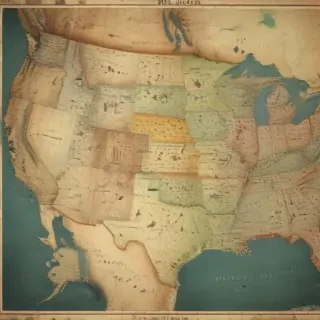 usa map with states