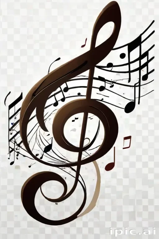 music notes transparent
