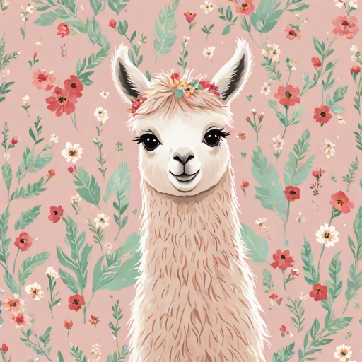 cute llama wallpaper