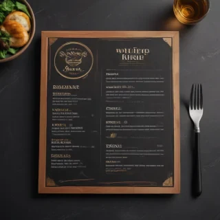 restaurant menu mockup free