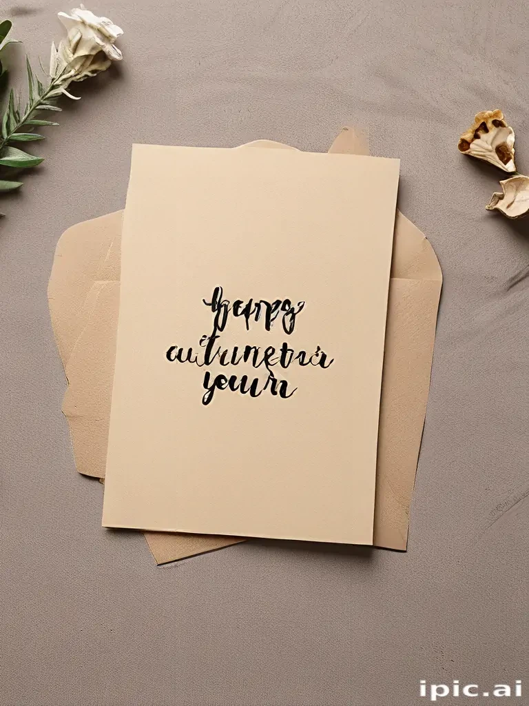 greeting card mockup