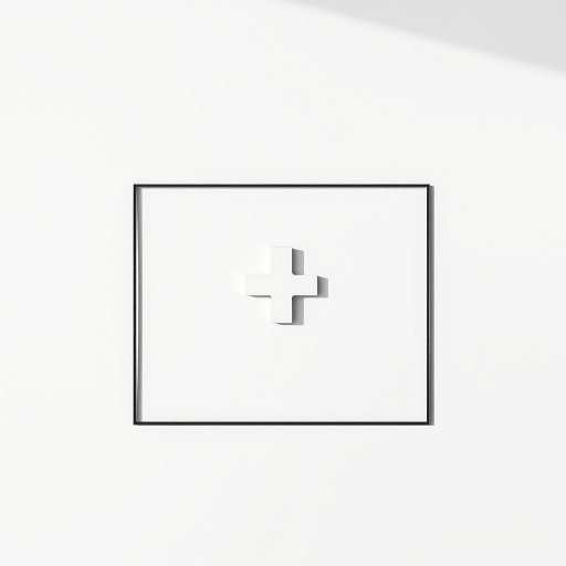 Create a high-resolution image of two overlapping rectangles with a central plus sign, shot with a DSLR camera at f/2.8, ISO 100, 50mm lens, in a top-down view with soft natural lighting and a minimalistic style.