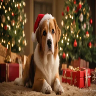 christmas dog photos
