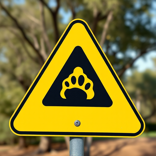 Create a high-resolution vector graphic of a warning sign featuring a yellow triangle with a black bump symbol, using a Canon EOS R5 with a 50mm lens, aperture f/8, ISO 100, shot from a frontal view with natural lighting to enhance clarity and detail.