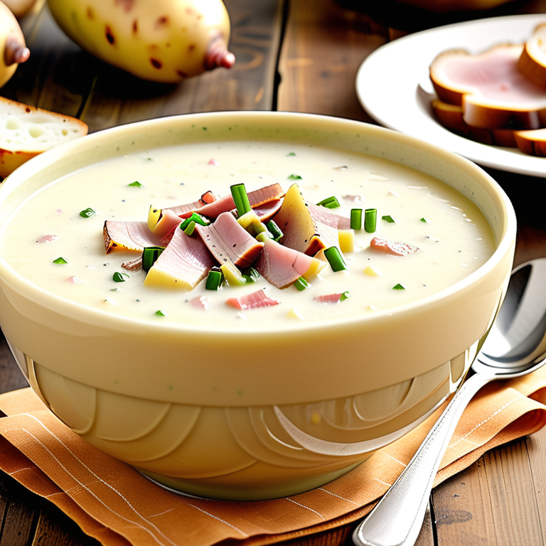 potato leek soup with ham