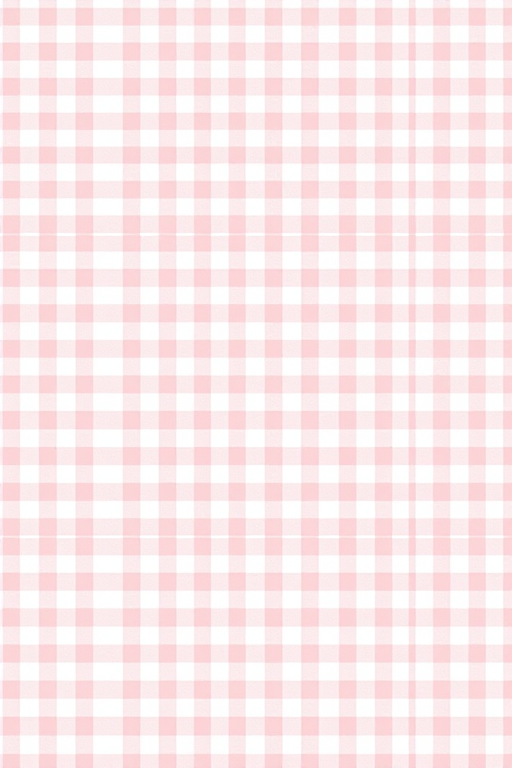 Create a seamless pink gingham pattern with soft pastel tones, 50mm lens, f/8 aperture, ISO 100, natural lighting, top-down view, digital camera.