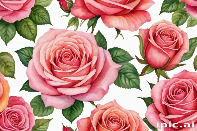 watercolor roses png