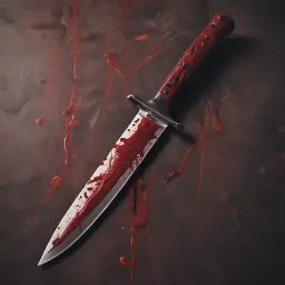 bloody knife aesthetic