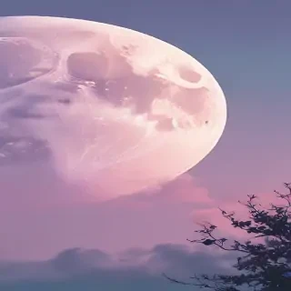 pastel aesthetic moon wallpaper