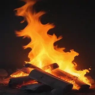 background on fire