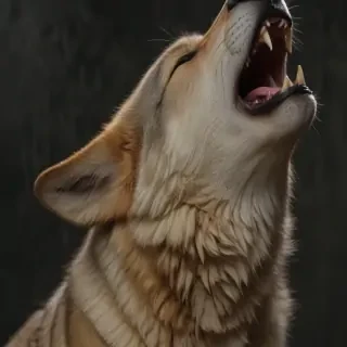 wolf howling png