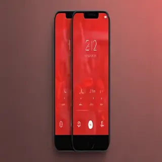 red lockscreen