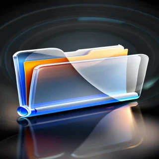 transparent folder icon