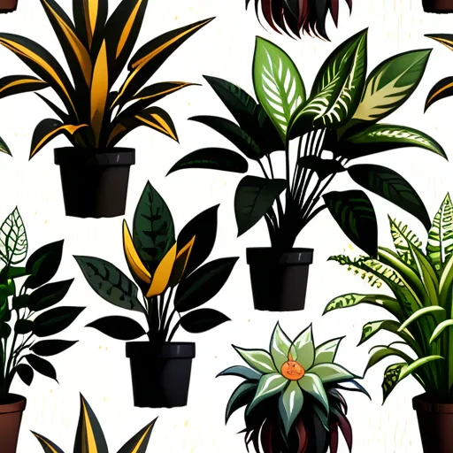 plants no background