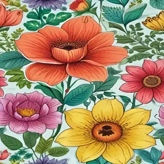 flowers to draw in color