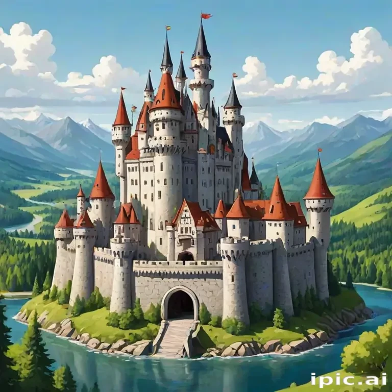cartoon castle