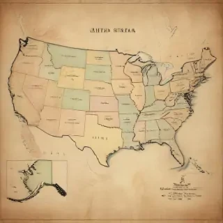 united states map