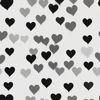 black heart transparent
