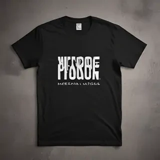 black tee shirt mockup