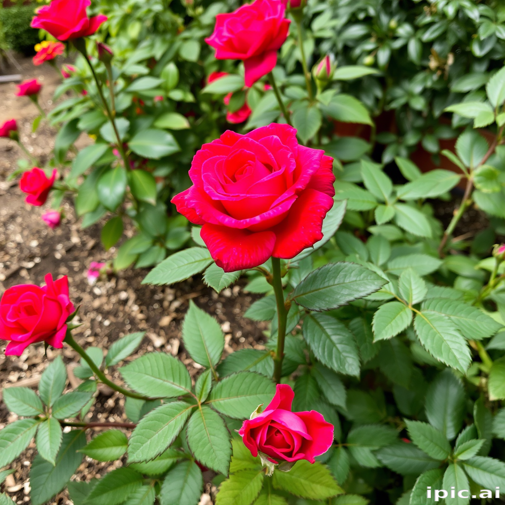 rose border