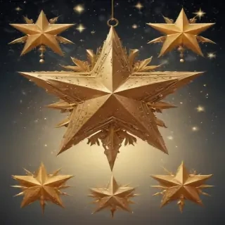 christmas stars clipart