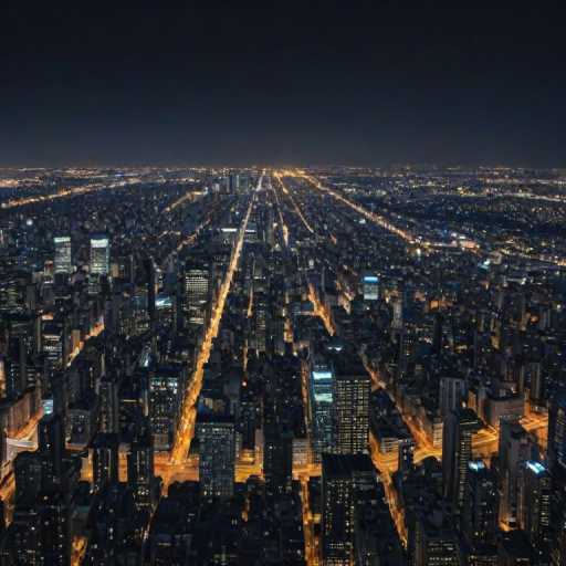 city lights background