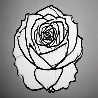 rose outline