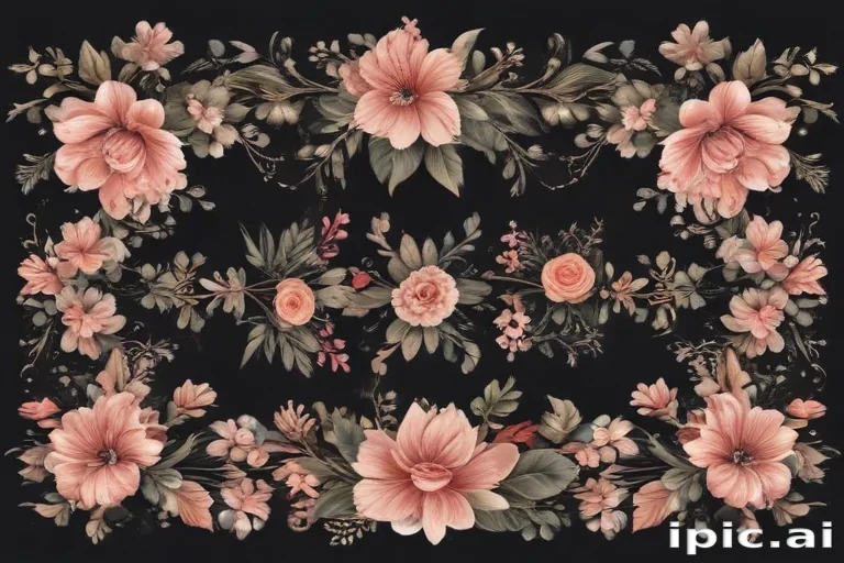 floral borders clipart