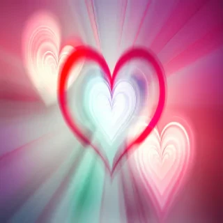 blurry heart wallpaper