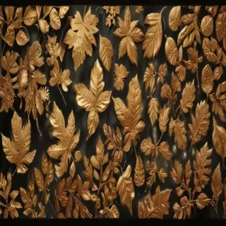 gold leaves png