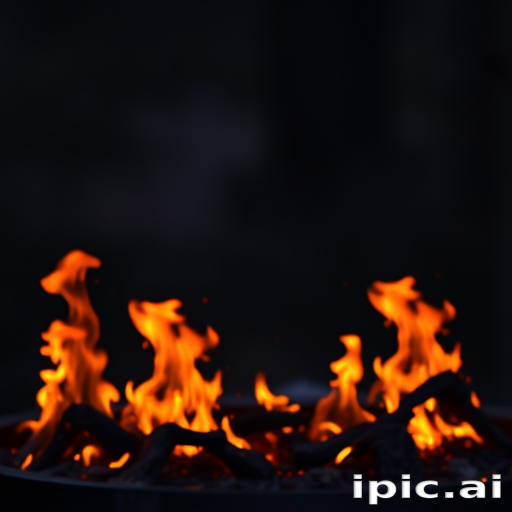 background with fire