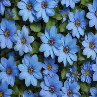 blue flowers background
