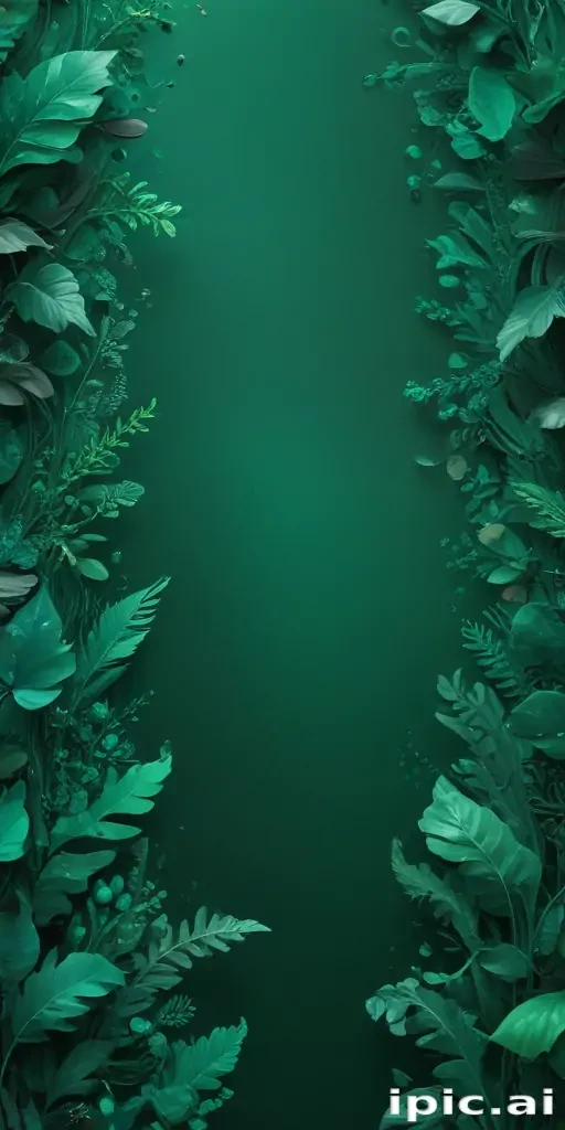 emerald green background