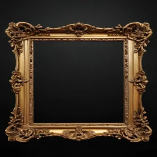 black picture frame png