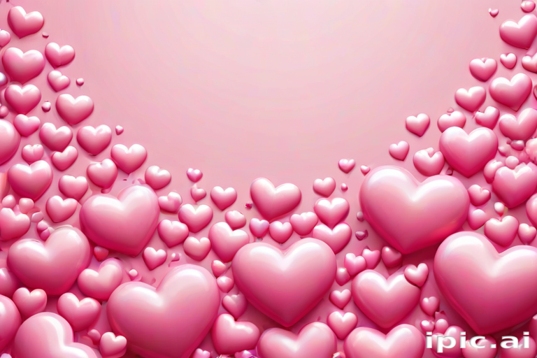 pink hearts background