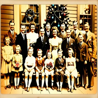 vintage christmas picture