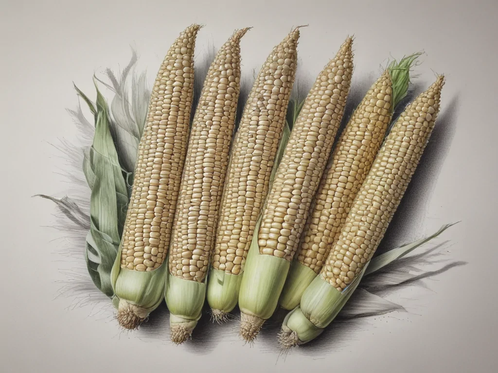 corn drawing