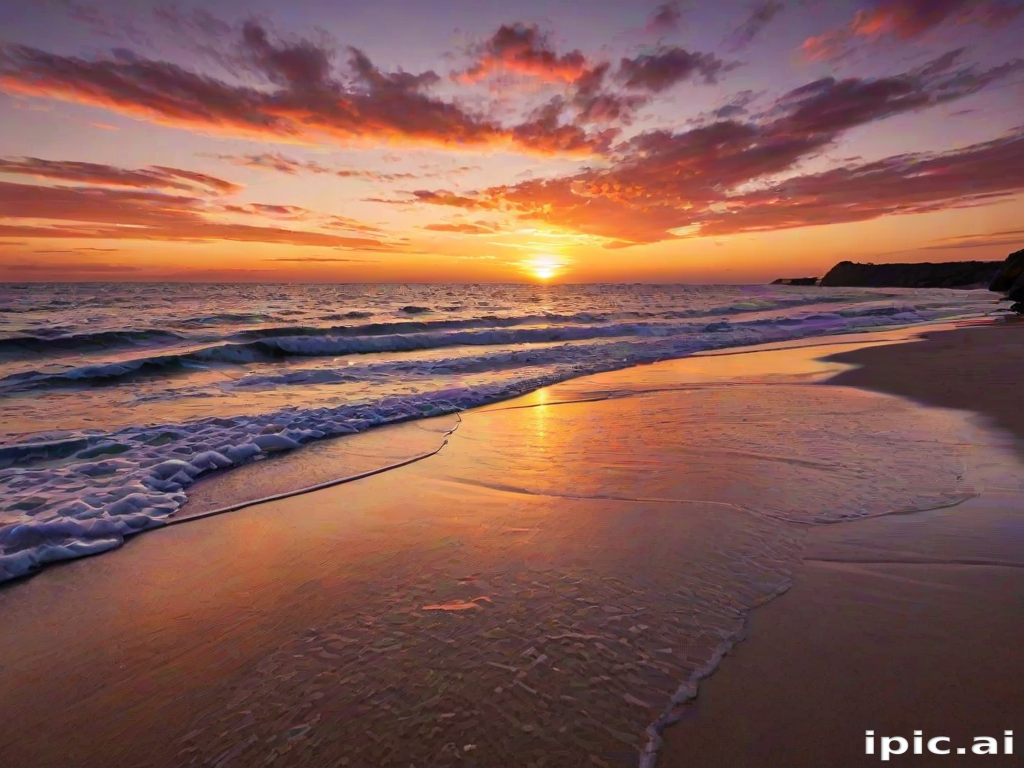 sunset wallpaper beach