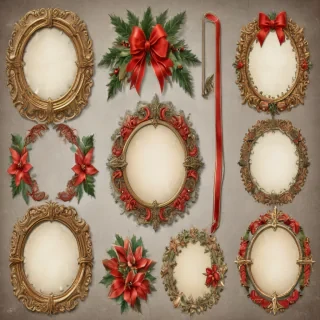 christmas clip art frames