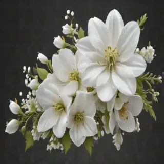 white flowers png transparent