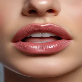 transparent lips
